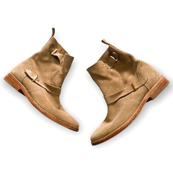 Joie Hoxton Suede Beige Spring Ankle  Boots, size 36.5EU - Picture 1 of 11